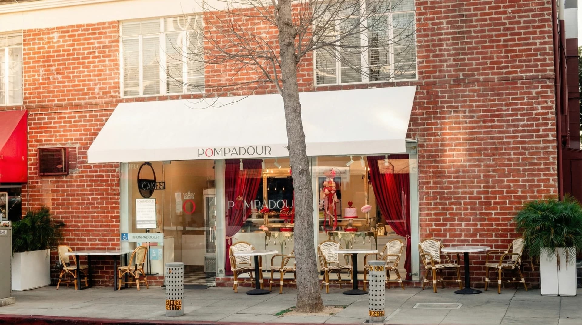 Pompadour Beverly Hills French patisserie storefront